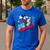 Disney Mickey Mouse Family Star Dad Of The Birthday Boy Men's Casual T-Shirt Royal Blue