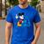 Disney Mickey Mouse Father's Day 1 Dad Men's Casual T-Shirt Royal Blue