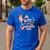 Disney Minnie Mouse Mermaid Dad Of The Birthday Girl Men's Casual T-Shirt Royal Blue