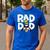 Disney Rad Dad Men's Casual T-Shirt Royal Blue