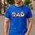 Disney Winnie The Pooh And Friends Dad Father's Day Birthday Men's Casual T-Shirt Royal Blue
