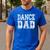 Distressed Dance Dad Ballet Great For Men T-Shirt Men's Casual T-Shirt Royal Blue