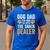 Dog Dad The Man The Myth The Snack Dealer Men's Casual T-Shirt Royal Blue
