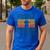 Dog Dad Vintage Poodle Dad Men's Casual T-Shirt Royal Blue