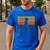 Dog Ridgeback Dad Vintage Rhodesian Ridgeback Dad Men's Casual T-Shirt Royal Blue