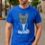 The Dogfather French Bulldog Dad Frenchie Papa T-Shirt Small Men's Casual T-Shirt Royal Blue