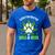 Dogs And Weed Dad Mom Dog Lover Cannabis Marijuana For Men Women Men's Casual T-Shirt Royal Blue