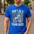 Don't Be A Dumb Bass Fish Camo American Flag Dad Jokes Men's Casual T-Shirt Royal Blue