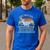 Don't Mess With Daddysaurus T Rex Daddy Saurus Dinosaur Men Men's Casual T-Shirt Royal Blue