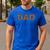 Donut Dad Donut Lover Father's Day For Dad Men's Casual T-Shirt Royal Blue