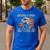 Doodle Dad Goldendoodle Regular Dad But Cooler American Flag Men's Casual T-Shirt Royal Blue