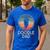 Doodle Dog Vintage Doodle Dad Small Men's Casual T-Shirt Royal Blue