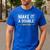 Make It A Double Twin Dad Fathers Day T-Shirt Men's Casual T-Shirt Royal Blue