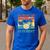 Drumming Basement Drum Set Drummer Rock Dad Grandpa Men's Casual T-Shirt Royal Blue