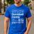 Dumbbell Daddy And Dad Gym Workout Father Men's Casual T-Shirt Royal Blue