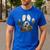 English Springer Spaniel Mountain Paw Dog Mom Dad Men's Casual T-Shirt Royal Blue