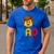 Family Dad Master Builder Building Bricks Blocks Fathers Day Men's Casual T-Shirt Royal Blue