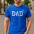 Father Of 2 Kids Dad Squared Dad To The Second Power Men's Casual T-Shirt Royal Blue Father Of 2 Kids Dad Squared Dad To The Second Power Men's Casual T-Shirt Royal Blue