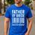 Father Of The Bride Scan For Wedding Marriage Bride Dad Men's Casual T-Shirt Royal Blue