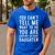 Father Daddy Men From Daughter Fathers Day Dad Premium Tri-Blend Men's Casual T-Shirt Royal Blue