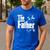 The Father New Daddy Expecting Baby T-Shirt Men's Casual T-Shirt Royal Blue