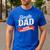 Father Single Dad Taking Applications Men's Casual T-Shirt Royal Blue