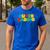 Fatherly Powers Unleashed Gamer Super Dad From Wife & Kids Men's Casual T-Shirt Royal Blue