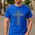 Father's Day For Dad Husband Blessed Dad Christian Men's Casual T-Shirt Royal Blue