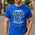 Fathers Day Proud Dad Of A United States Anchor Sailor Men's Casual T-Shirt Royal Blue