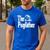 Fathers Day The Pug Father Pug Daddy Papa Fur Dad Dog Owner Men's Casual T-Shirt Royal Blue Fathers Day The Pug Father Pug Daddy Papa Fur Dad Dog Owner Men's Casual T-Shirt Royal Blue