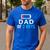 Father's Day Tee Dad Of 2 Boys Man Idea Men's Casual T-Shirt Royal Blue