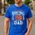 My Favorite Basketball Player Calls Me Dad Basketball Men's Casual T-Shirt Royal Blue