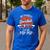 My Favorite Basketball Player Calls Me Pop Pop Funny Dad Men's Casual T-Shirt Royal Blue