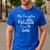 My Favorite Princess Calls Me Dad Dad Daughter Tee T-Shirt Men's Casual T-Shirt Royal Blue