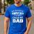 My Favorite Swimmer Calls Me Dad Vintage Swim Pool Men's Casual T-Shirt Royal Blue