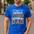 My Favorite Veterinarian Calls Me Dad Fathers Day Men's Casual T-Shirt Royal Blue