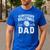 My Favorite Volleyball Player Calls Me Dad Fathers Day Sport Men's Casual T-Shirt Royal Blue