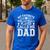 My Favorite Volleyball Player Calls Me Dad Shirt Fathers Day Men's Casual T-Shirt Royal Blue