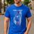 Fire Chief American Flag Gifts For Fire Chief Dad Grandpa Men's Casual T-Shirt Royal Blue