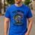 Fishing 4th July Full Time Dad Part Time Hooker On-Back Men's Casual T-Shirt Royal Blue