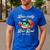 Fishing Father's Day Dad Fisherman Birthday Graphic Men's Casual T-Shirt Royal Blue