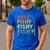 Fishing Here-Fishy Bass Fish Dad Men's Casual T-Shirt Royal Blue