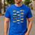 Fishing-Shirt Types Of Freshwater Bass Fish Dad Jokes Men's Casual T-Shirt Royal Blue