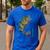 Fishing Shirts PEACOCK BASS Fishing Art Shirt For Dad Men's Casual T-Shirt Royal Blue