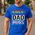 Free Dad Hugs LGBT Gay Pride Month Transgender Rainbow Flag Men's Casual T-Shirt Royal Blue