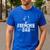 Frenchie Dad Lover Owner French Bulldog Father Daddy Papa Men Women Girls Kids Men's Casual T-Shirt Royal Blue