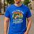Full Time Dad Part Time Hooker Fishing Humor Fathers Day Men's Casual T-Shirt Royal Blue