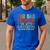 Fur Dad Man Myth Snack Dealer Paw Cat Dog Father's Day Men's Casual T-Shirt Royal Blue
