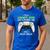 Gamer Dad Gaming Shirts Fathers Day Video Game Daddy Men's Casual T-Shirt Royal Blue