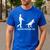 German Shepherd Dad Dinosaur GSD Owners Father's Day Men's Casual T-Shirt Royal Blue German Shepherd Dad Dinosaur GSD Owners Father's Day Men's Casual T-Shirt Royal Blue